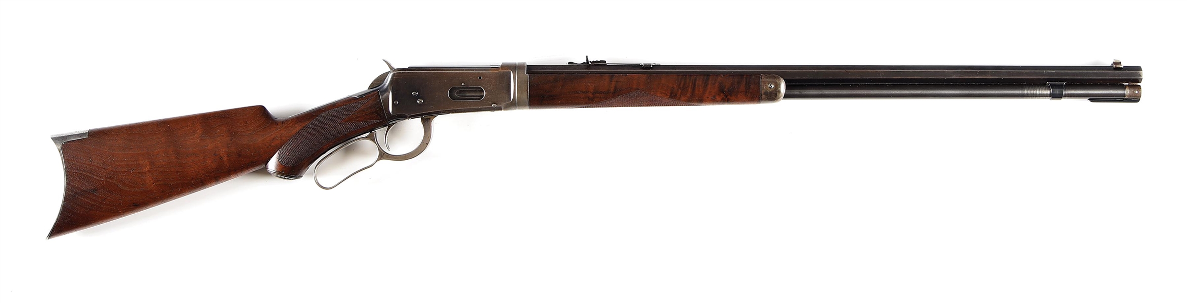 (A) SEMI-DELUXE TAKEDOWN WINCHESTER MODEL 1894 LEVER ACTION RIFLE.