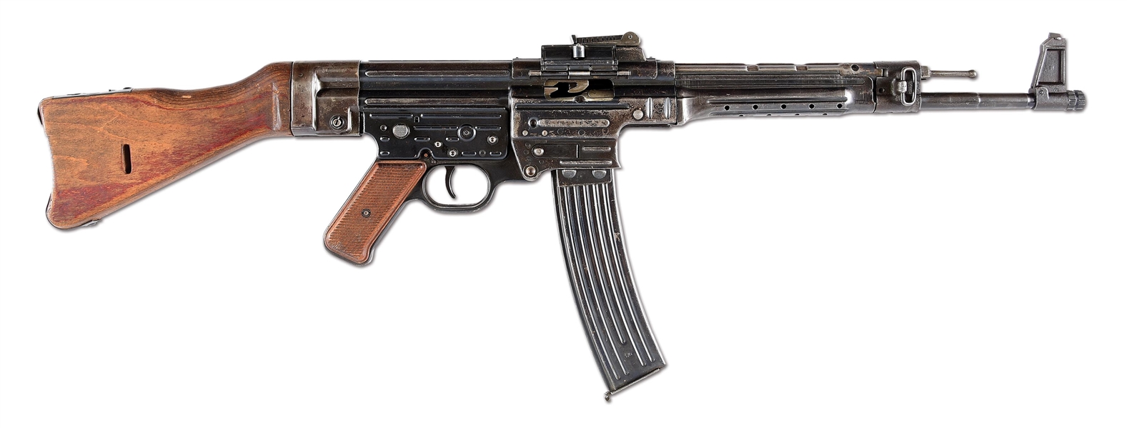 (N) GERMAN WORLD WAR II STEYR MP44 MACHINE GUN WITH ORIGINAL AMNESTY & STATE REGISTRATION PAPERWORK (CURIO & RELIC).