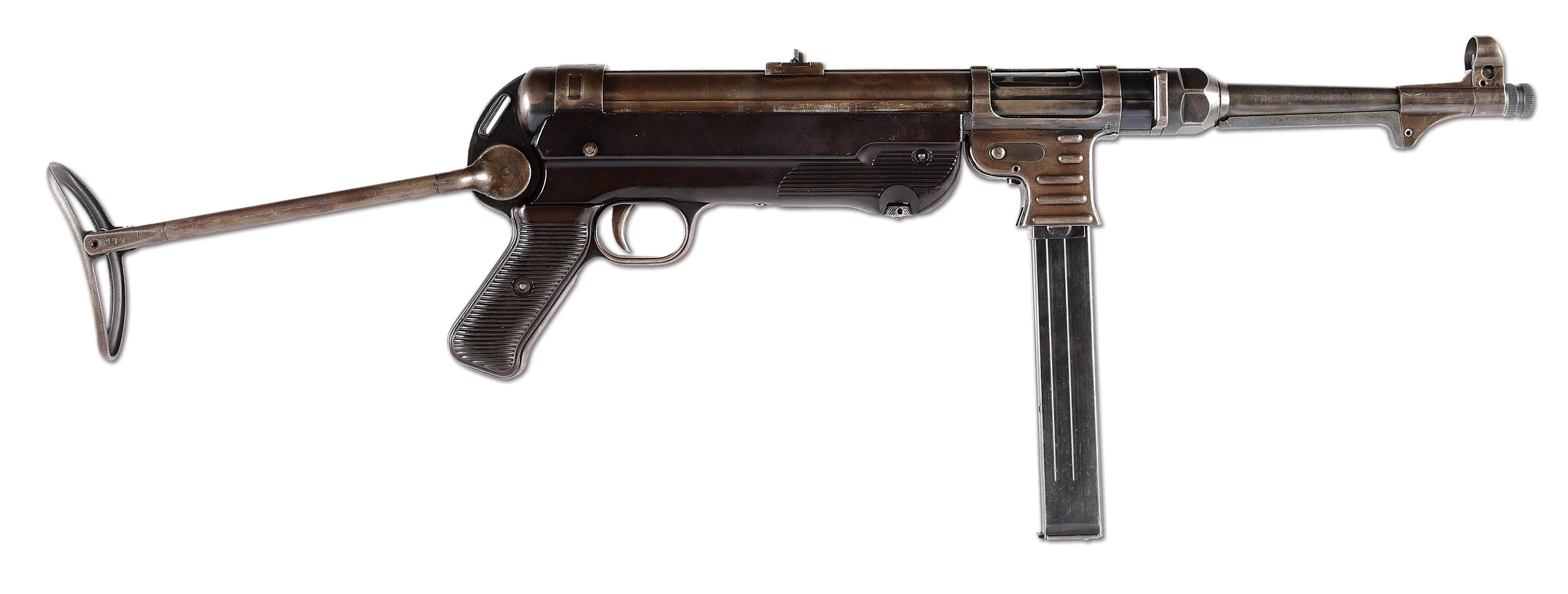 (N) ALWAYS DESIRABLE GERMAN WORLD WAR II STEYR-DAIMLER-PUCH "BNZ/41" CODE MP40 MACHINE GUN (CURIO & RELIC).