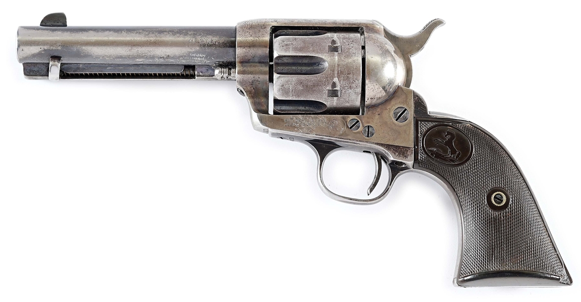 (A) AN EXTREMELY IMPORTANT AND HISTORICAL COLT SINGLE ACTION ARMY REVOLVER FROM THE JOHNSON COUNTY WAR, CARRIED BY ELIAS WHITCOMB, ONE OF THE INVADERS, AND ON THE WOLCOTT LIST.