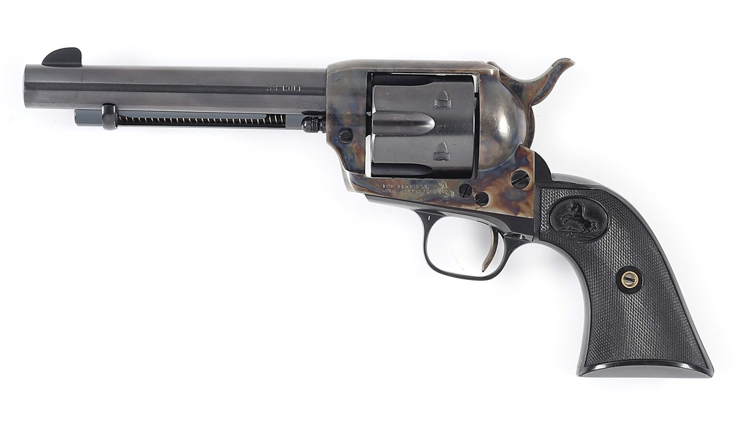 (C) DESIRABLE PRE-WAR COLT SINGLE ACTION ARMY REVOLVER IN .38 COLT.