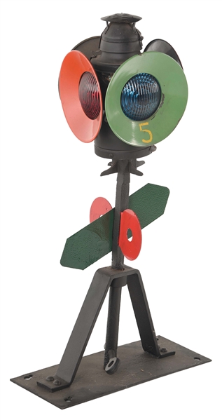 RAILROAD SWITCH STAND POSITION INDICATOR W/LAMP.