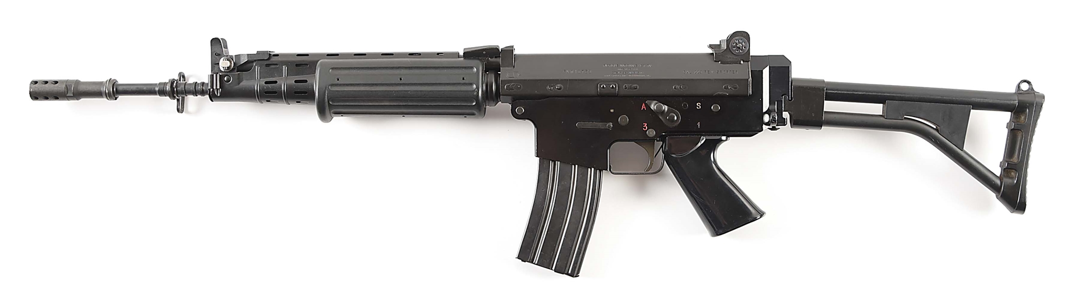 (N) FOLDING STOCK FABRIQUE NATIONALE FN-C HOST GUN WITH S&H ARMS AUTO SEAR MACHINE GUN (FULLY TRANSFERABLE). 