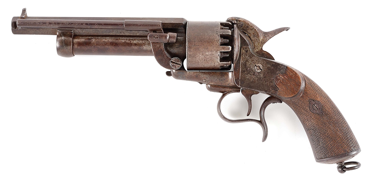 (A) SCARCE AND DESIRABLE TRANSITIONAL LEMAT PERCUSSION REVOLVER.