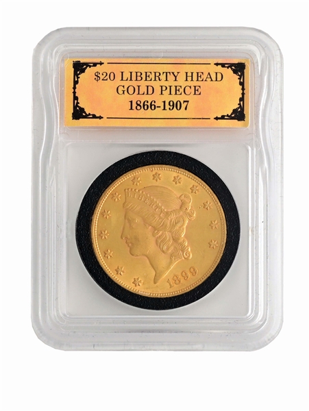 1899-S $20 GOLD LIBERTY, RAW MS60