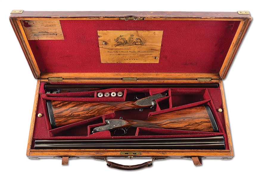 (C) MATCHED PAIR OF BOSS & CO 12 GAUGE BEST QUALITY SLE SIDE BY SIDE SHOTGUNS WITH CASE.