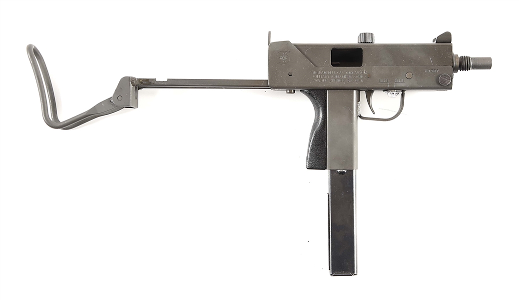 (N) HIGHLY DESIRABLE INGRAM M-11 MILITARY ARMAMENT CORP POWDER SPRINGS MACHINE GUN IN .380 AUTO (FULLY TRANSFERABLE) WITH RPB SUPPRESSOR (FULLY TRANSFERABLE).