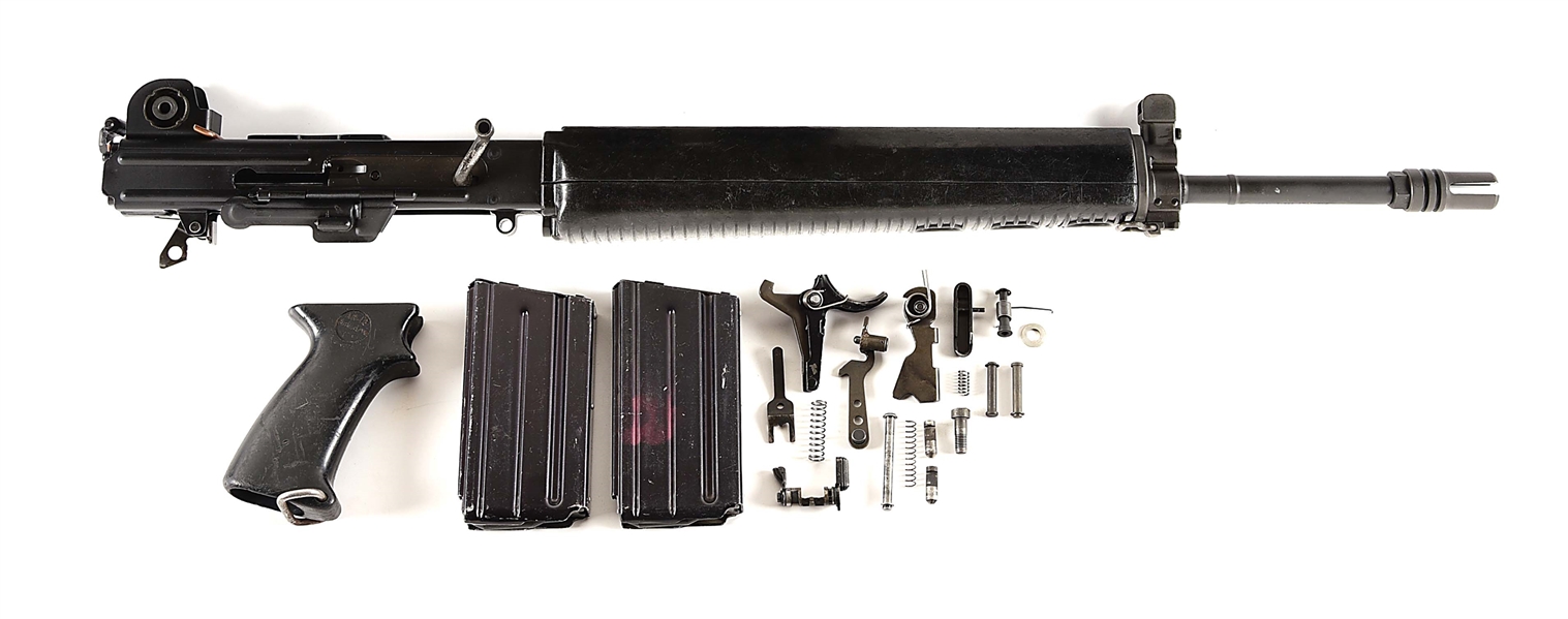 DESIRABLE UPPER ASSEMBLY AND SPARE PARTS FOR A COSTA MESA ARMALITE AR-18 AS MANUFACTURED BY STERLING, ENGLAND.