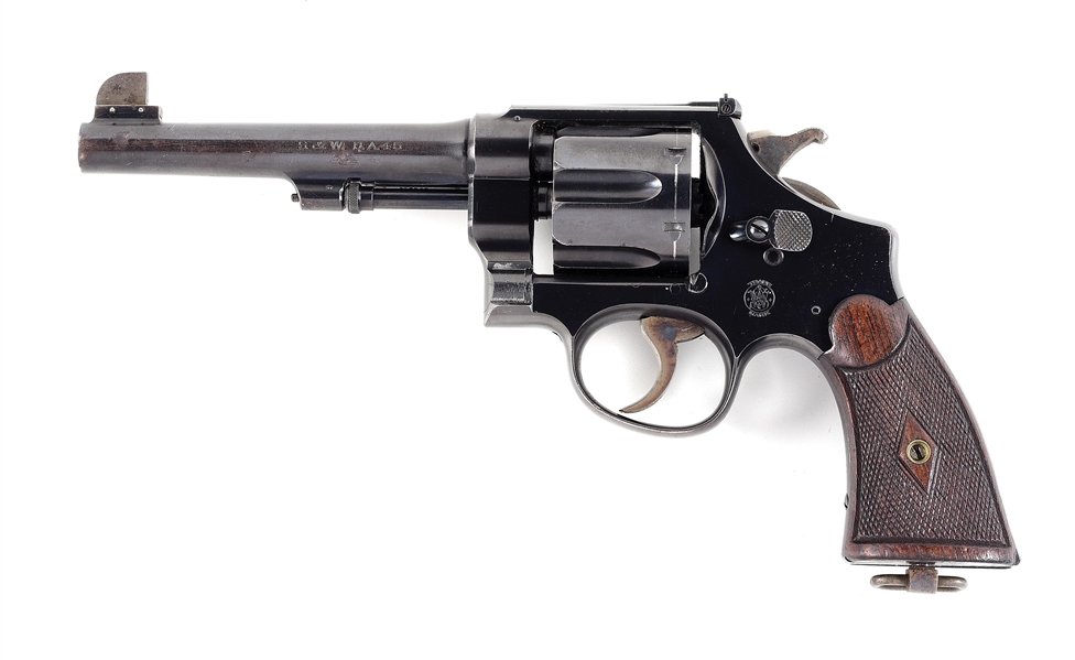 (C) AN EXTRAORDINARILY SCARCE DOCUMENTED SMITH & WESSON HAND EJECTOR MODEL 1917 TARGET VARIATION REVOLVER, ONE OF APPROXIMATELY 5 KNOWN TO EXIST.