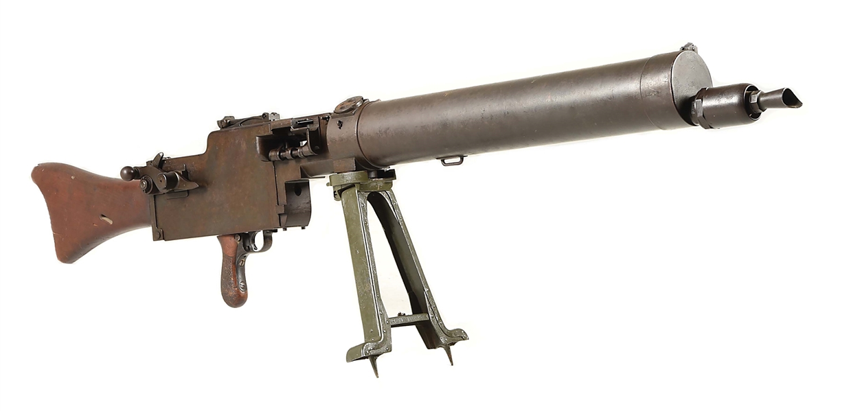 (N) ORIGINAL GERMAN WWI SPANDAU MANUFACTURED MG 08/15 MAXIM MACHINE GUN (CURIO AND RELIC).