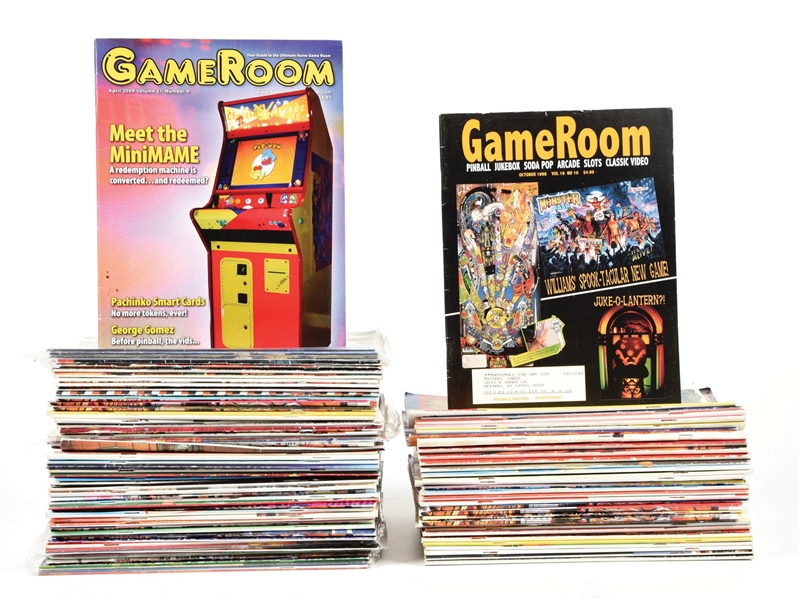 LARGE LOT OF GAME ROOM MAGAZINES