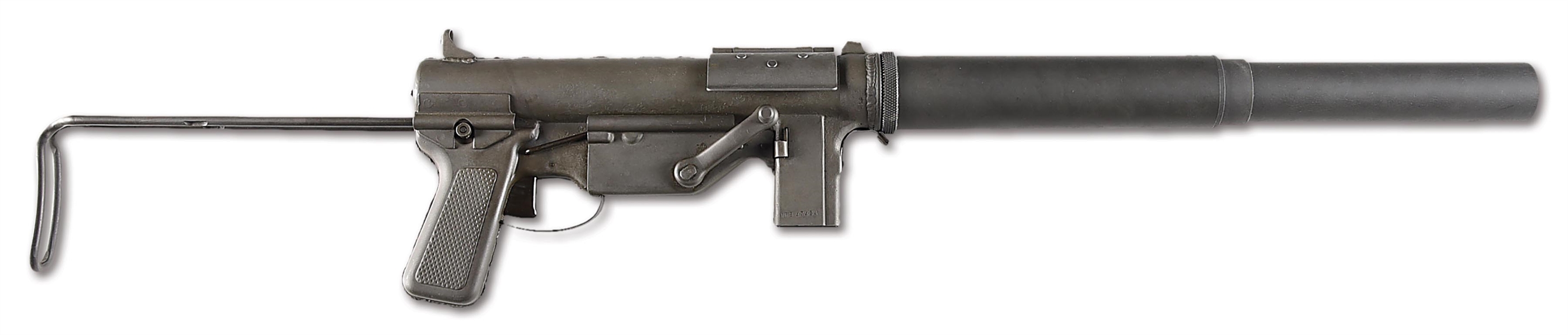 (N) VERY DESIRABLE GUIDE LAMP M3 "GREASE GUN" MACHINE GUN (CURIO & RELIC) WITH S.C.R.C. SILENCER.