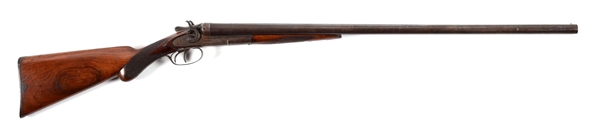 (C) REMINGTON MODEL 1889 12 GAUGE SIDE BY SIDE SHOTGUN.