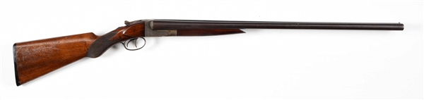 (C) HUNTER ARMS COMPANY THE FULTON SIDE BY SIDE SHOTGUN.