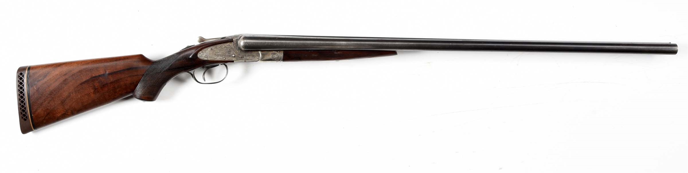 (C) LC SMITH SPECIALTY GRADE 12 BORE SIDE BY SIDE SHOTGUN.