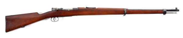 (A) VERY FINE LOEWE MODEL 1895 CHILEAN MAUSER BOLT ACTION RIFLE WITH 2 DIGIT SERIAL NUMBER..