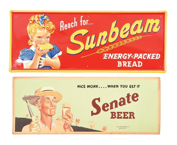 COLLECTION OF 2 EARLY ADVERTISING PIECES