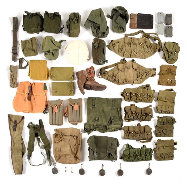 LARGE LOT OF COLD WAR FIELD GEAR. 