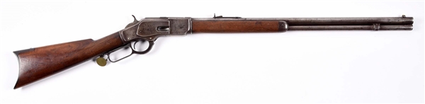 (A) WINCHESTER MODEL 1873 LEVER ACTION RIFLE IN 44-40. 