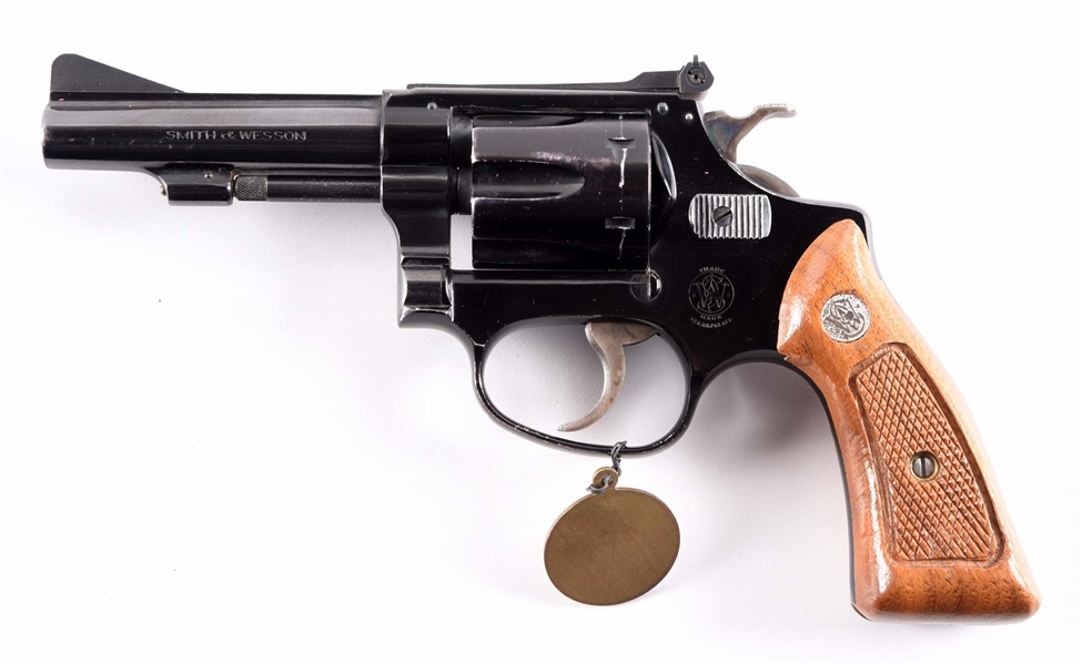 (C) FLAT LATCH SMITH & WESSON PRE-MODEL 43 MODEL 1955 .22/32 KIT GUN AIRWEIGHT DOUBLE ACTION REVOLVER.