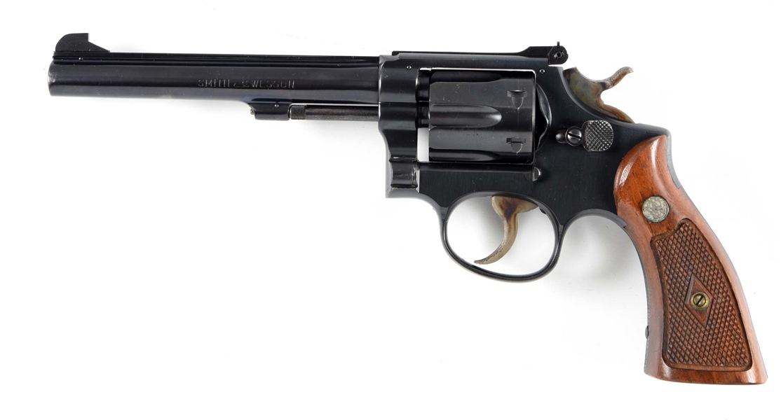 (C) SMITH & WESSON MODEL 17 K-22 .22 LR DOUBLE ACTION REVOLVER.