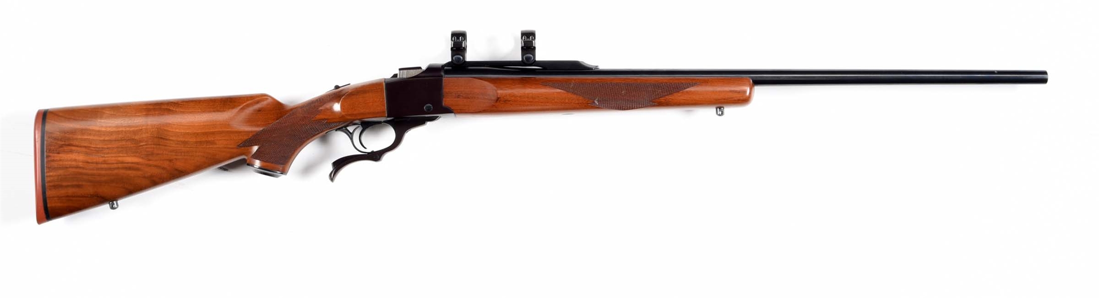 (M) RUGER NO. 1 SINGLE SHOT RIFLE IN .243 WINCHESTER.