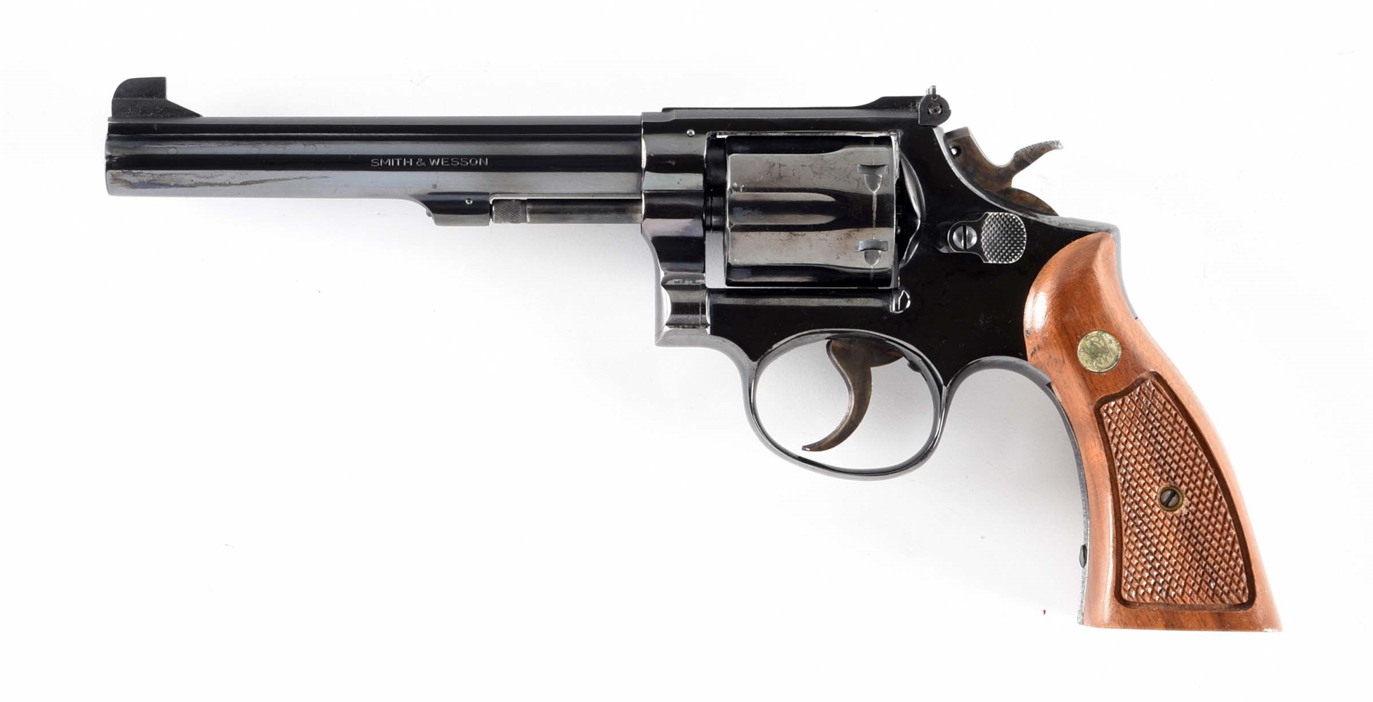 (C) SMITH & WESSON MODEL 14-3 DOUBLE ACTION REVOLVER.