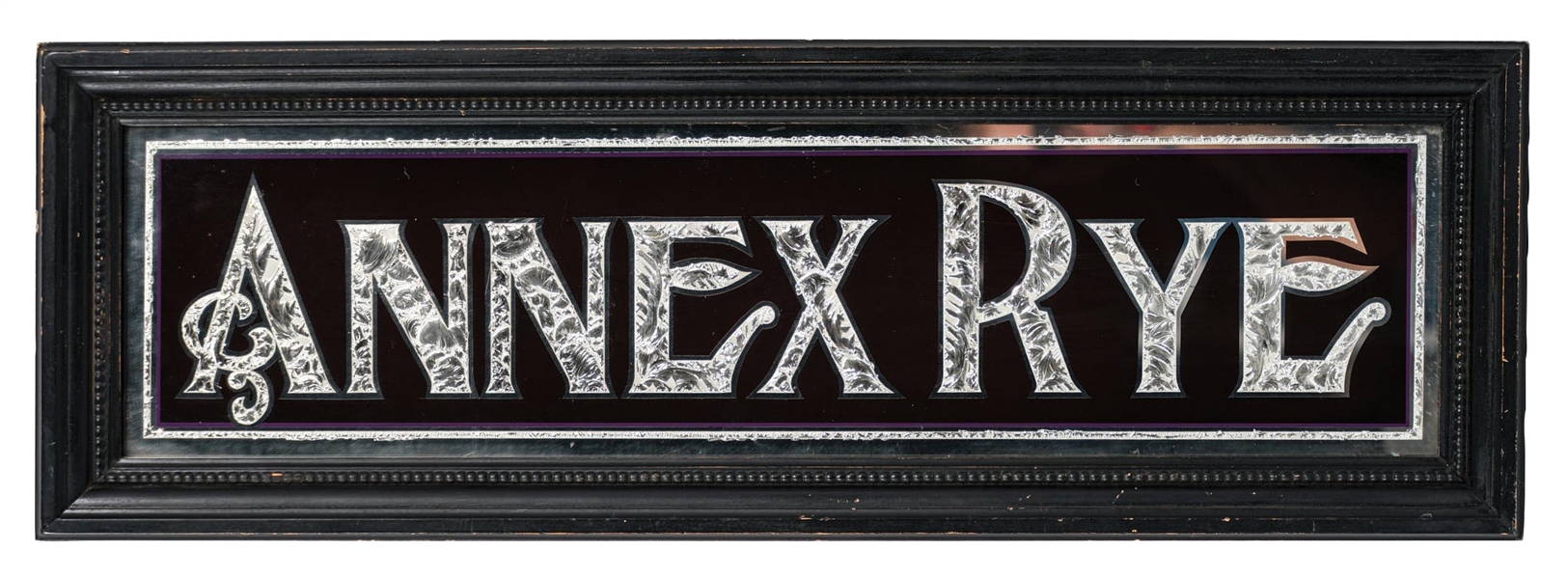 ANNEX RYE REVERSE PAINTED GLASS SIGN
