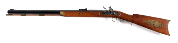 (A) LEFT HANDED CHARLES DALY FLINTLOCK RIFLE.