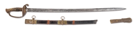 US CIVIL WAR M1850 OFFICER SWORD AND GROUPING OF HENRY CLAY CONNER, FOUGHT AT DEVILS DEN.