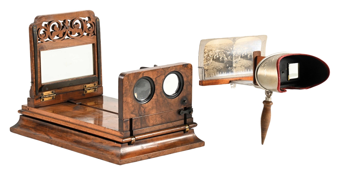 PAIR OF STEREO CARD VIEWERS