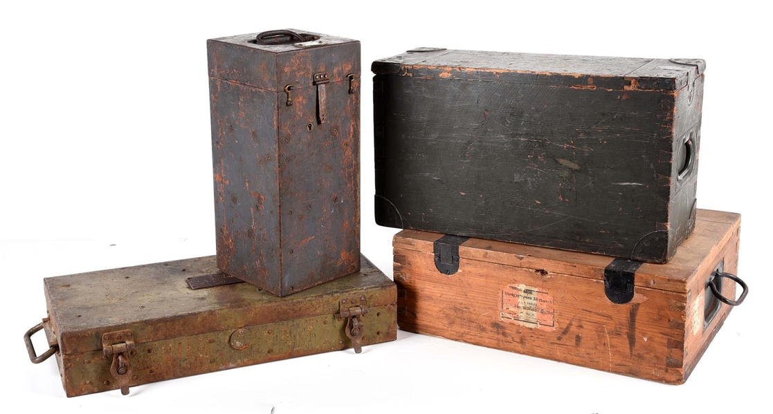 LOT OF 4: GERMAN AND JAPANESE WWII CRATES.