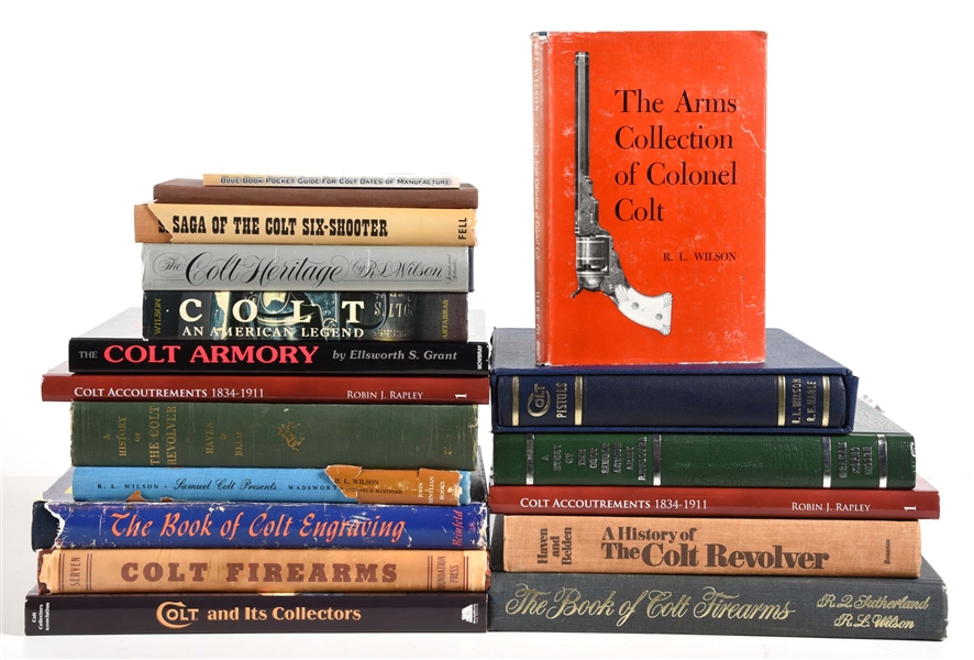 LOT OF 18: QUALITY COLT REFERENCE BOOKS.