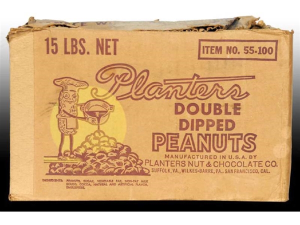 1930S/40S PLANTERS DOUBLE DIPPED PEANUTS SHIPPING 