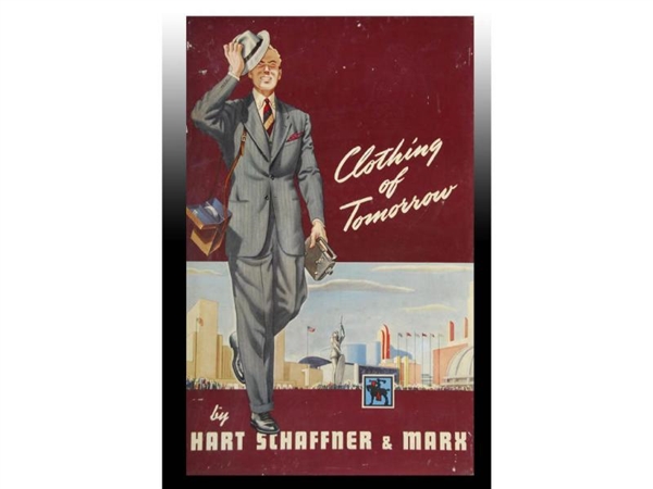 1939 NYWF HART SCHAFFNER & MARX HEAVY CARDBOARD EA