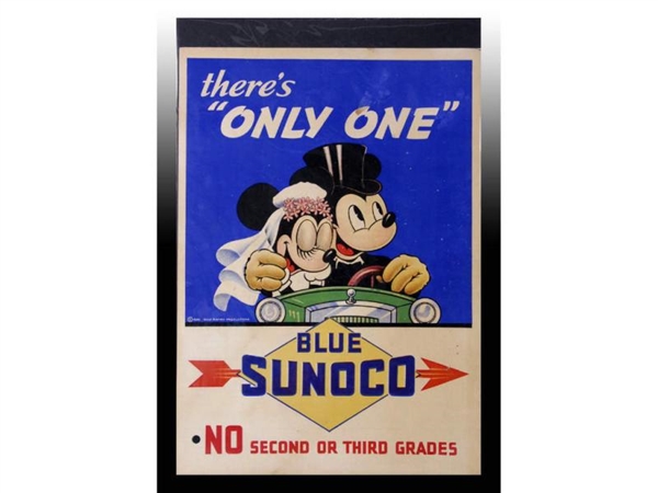 1939 WALT DISNEY MICKEY AND MINNIE MOUSE SUNOCO AD