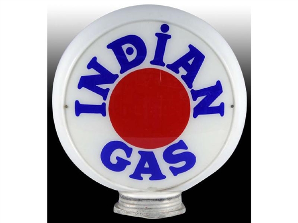 1940S INDIAN GAS GLOBE WITH SCREW-ON BASE.        