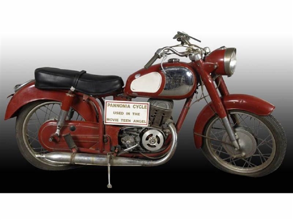 RED PANNONIA MOTORCYCLE.                          