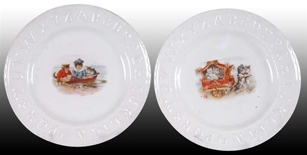LOT OF 2: ABC CHILDRENS PLATES.                  
