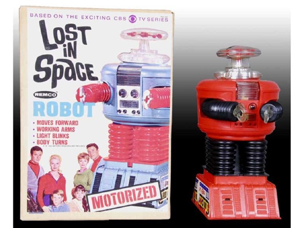 REMCO LOST IN SPACE ROBOT WITH ORIGINAL BOX.      
