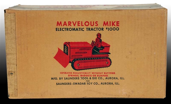 SAUNDERS MARVELOUS MIKE ELECTROMATIC ROBOT TOY TRA