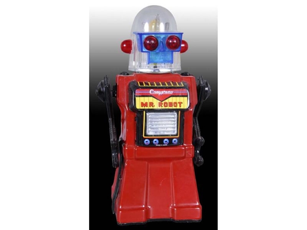 0BATTERY-OPERATED JAPANESE CRAGSTAN TOY MR. ROBOT.