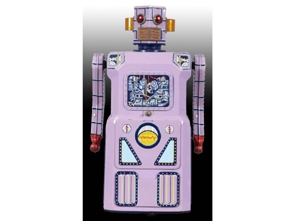 JAPANESE TIN BATTERY-OPERATED LAVENDER NON-STOP TO