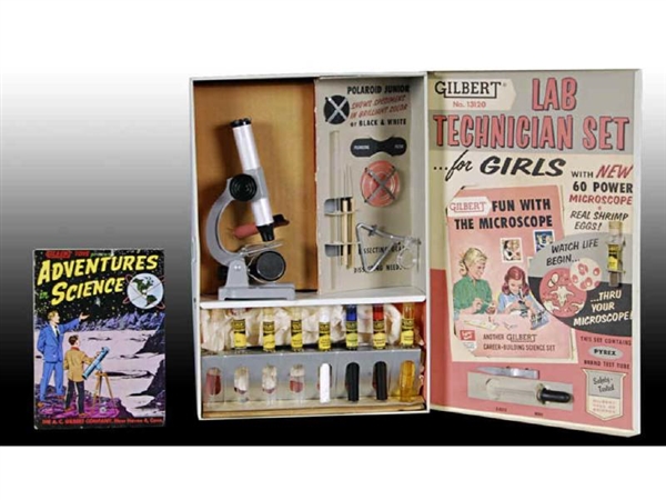 LOT OF GILBERT GIRLS LAB TECHNICIAN SET AND WOLVER