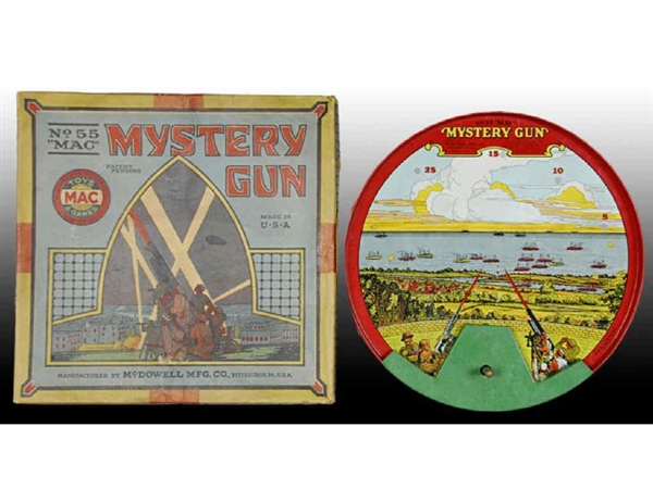 MCDOWELL #55 MAC MYSTERY GUN TOY WITH ORIGINAL BOX