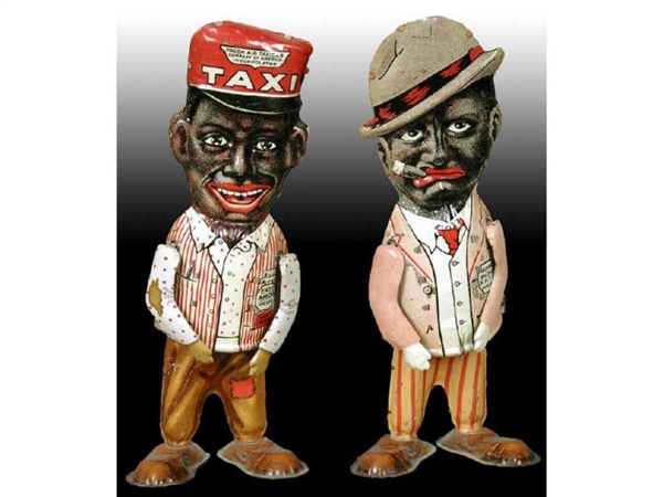 LOT OF 2: TIN WIND-UP MARX AMOS-N-ANDY WALKING TOY