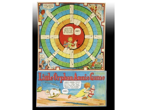 LOT OF 2: LITTLE ORPHAN ANNIE BOARD GAMES WITH ORI
