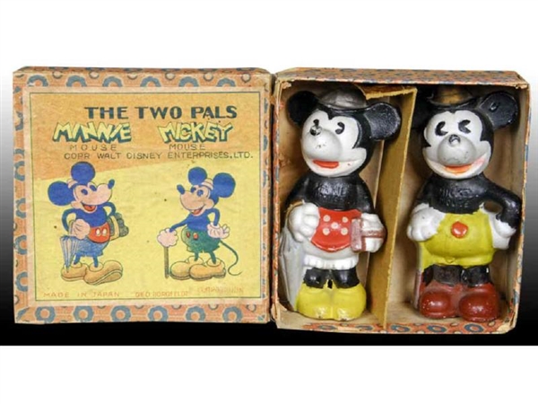 LOT OF 2: JAPANESE BISQUE WALT DISNEY MICKEY MOUSE