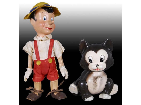 WOOD PINOCCHIO & COMPOSITION FIGARO THE CAT DOLLS.
