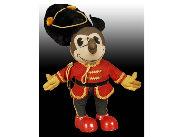 MICKEY MOUSE DOLL DRESSED AS ENGLISH GUARD.       